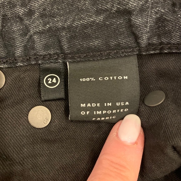 GRLFRND off black  loose fitting jean.  24 - Picture 12 of 16